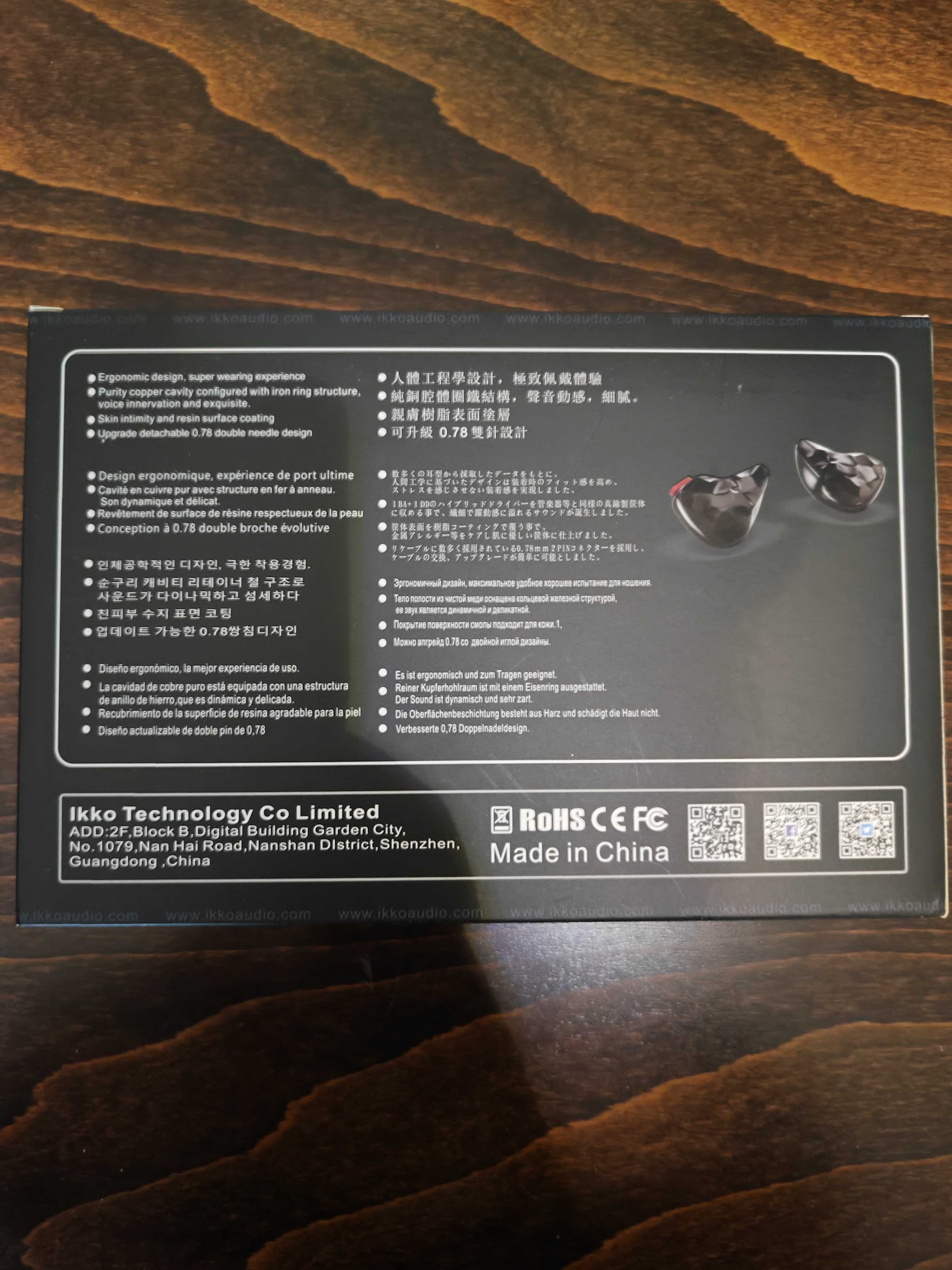 iKKO Obsidian OH10  HIFI In-ear Monitor, IEM. 
Game, Music.