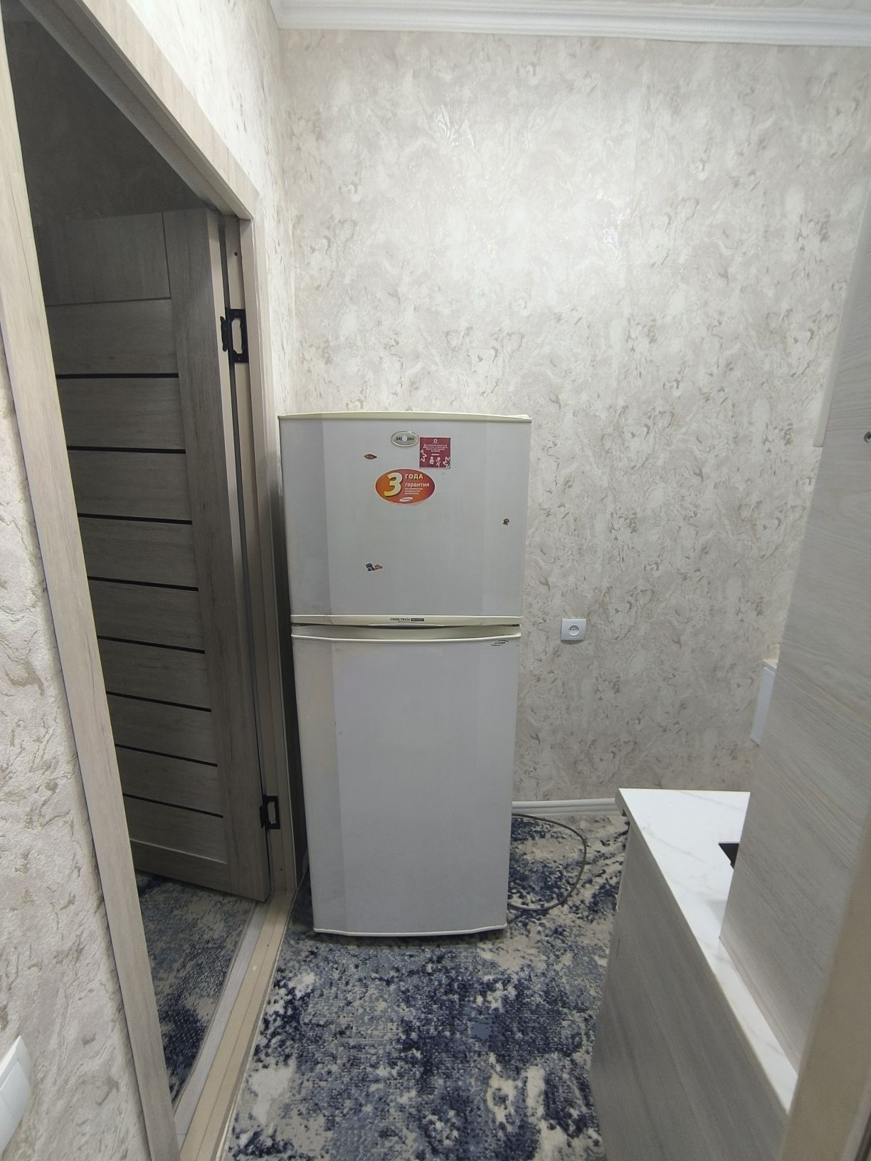 1 ком квартиру Студия. С обстановкой. Сергели 2.  3/4 кирпич 18 м2