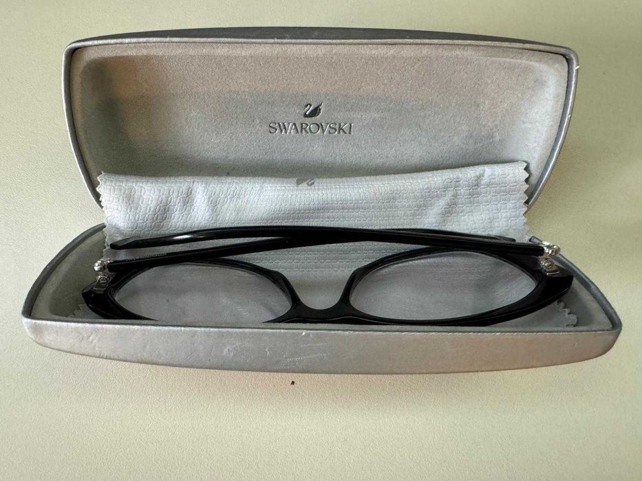 OCHELARI Dama - Swarovski SW5172 Black 001 Cat Eye Plastic Eyeglasses