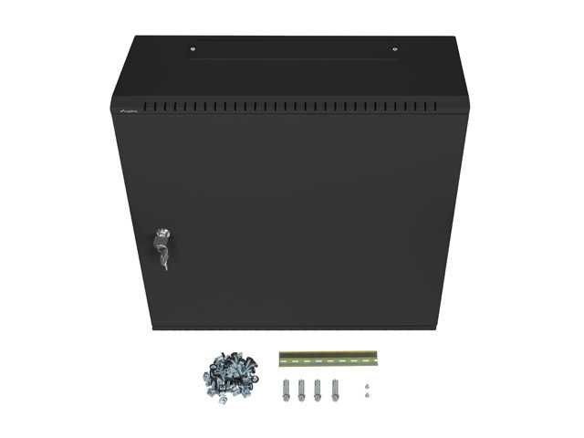Rack 19" Lanberg 6U+3U/540X200 Profil Redus, Negru (Asamblat)