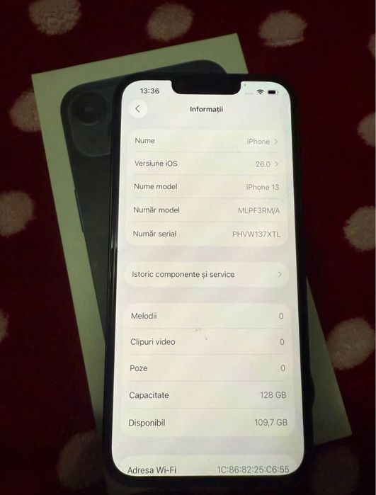 Iphone 13 128 gb full  box