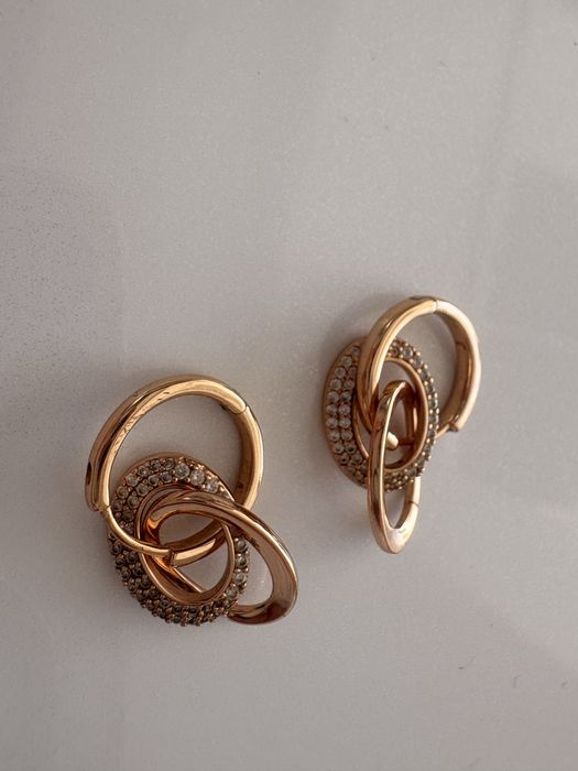 Vand cercei suflati cu aur