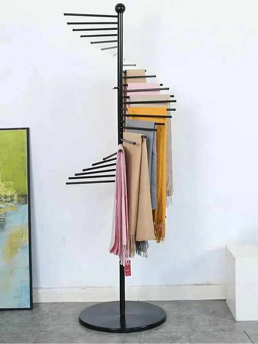 спиральная напольная стойка (вешалка) для шарфов