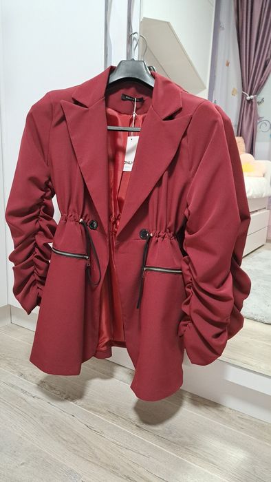 Дамско сако - Бургунди