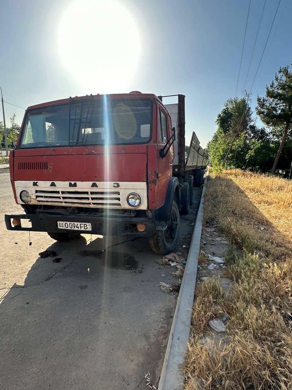 Камаз с полуприцепом