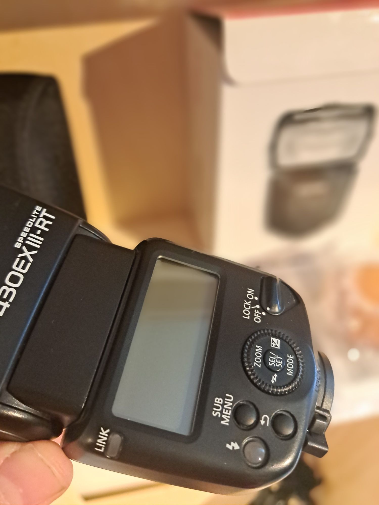 Blitz (Bliț) Canon Speedlite 430EX III-RT (cu toate accesoriile)