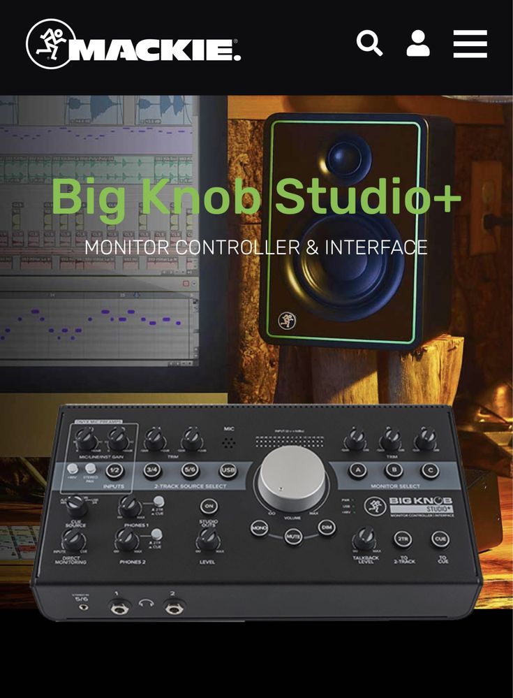 Big knob studio plus +  мониторный контроллер для студий звукозаписи