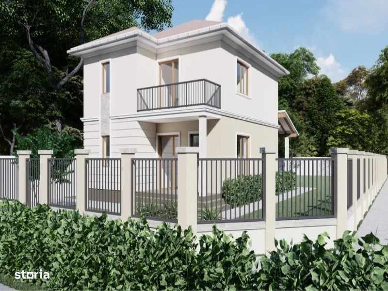 Casă modernă - Moșnița Veche – la gri - teren 616 mp -zonă liniștită