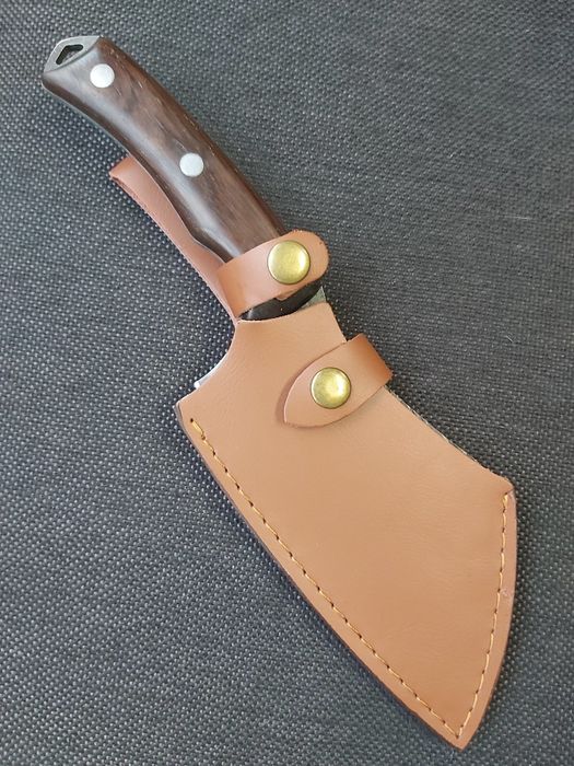 Широк японски кухненски нож с ковано острие,фултанг