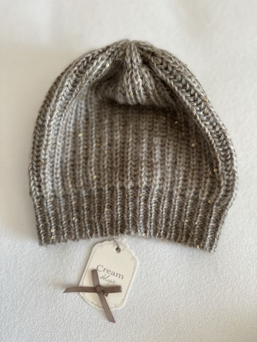 Caciula tricotata, brand Cream, culoare bej, noua