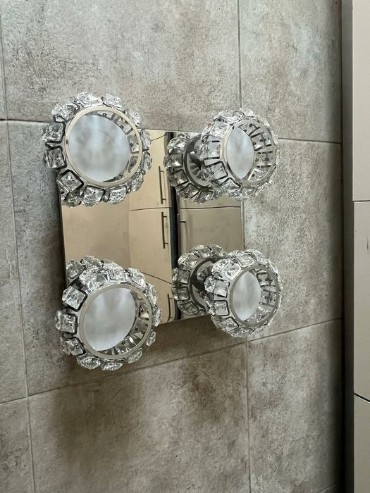 Lustra 4 leduri- cristal