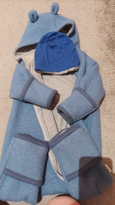 Combinezon lână dublat+căciulă