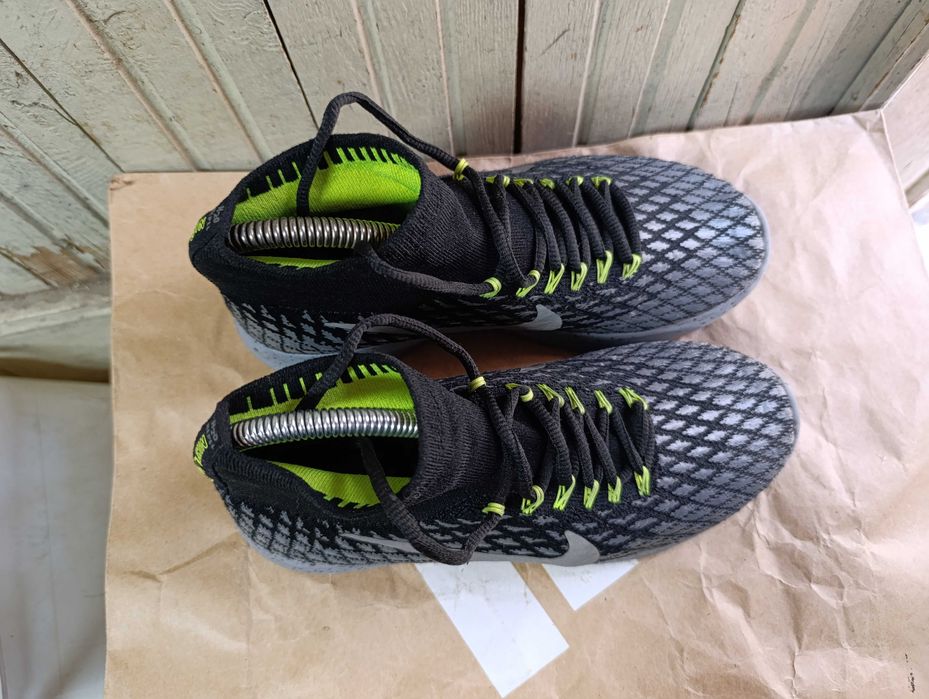 Nike Lunarepic Flyknit Shield Black Silver Volt''оригинални маратонки