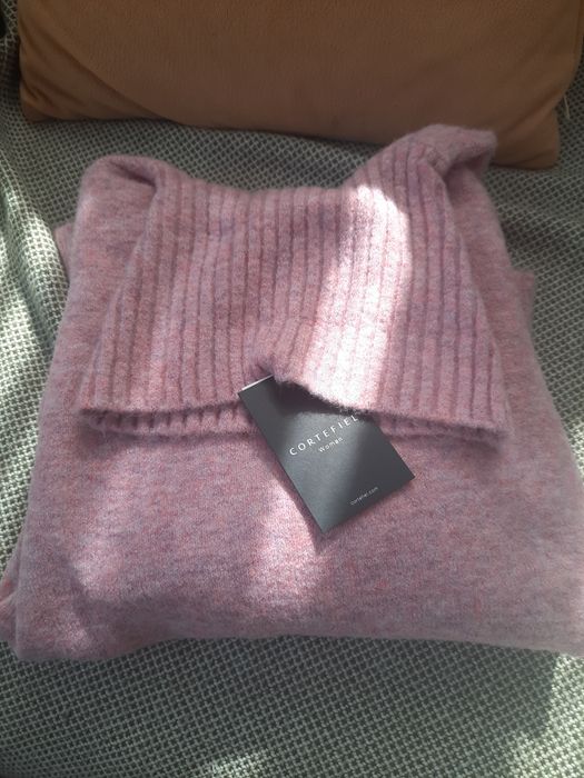 Тънък зимен пуловер, дамски, CORTEFIEL, Разме S, пухкав плетен