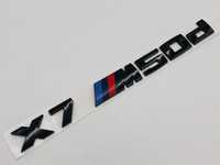 Emblema BMW X7M50d negru