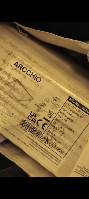 Aplica led , telecomanda,alb și culori 20 w.