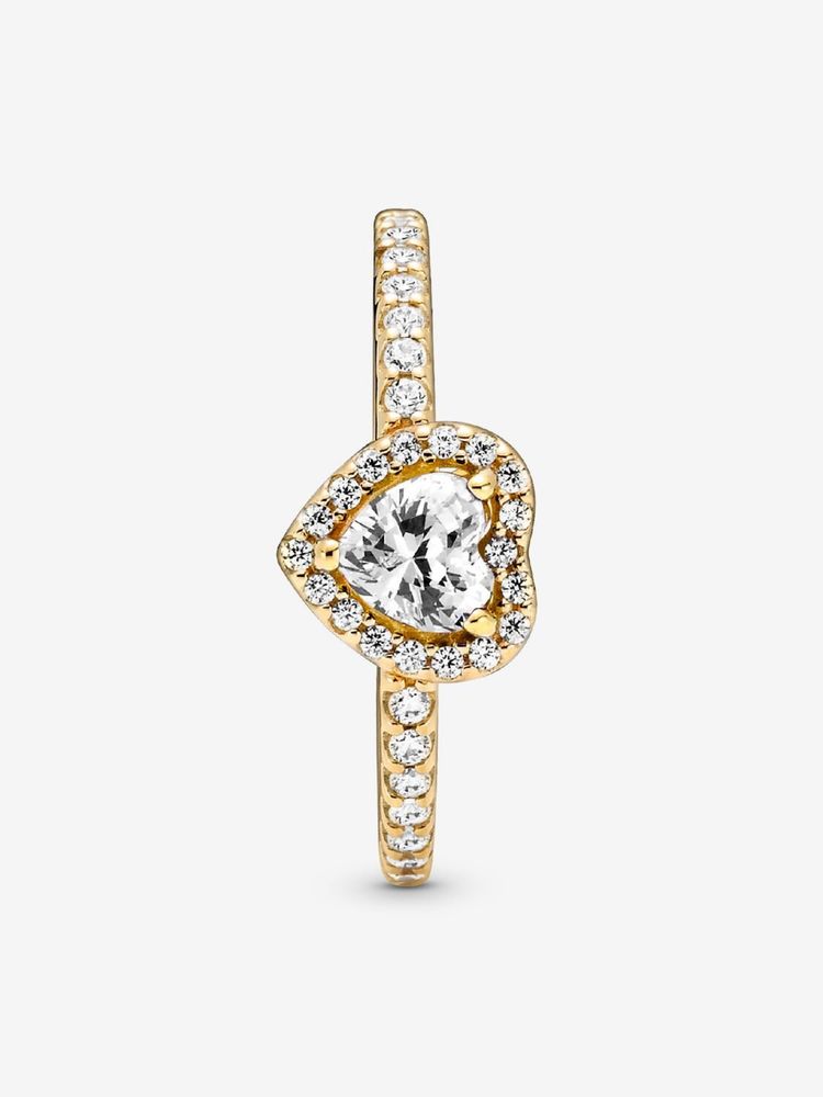 Pandora Elevated Heart Ring 1 - 14 карата злато
