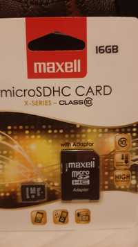 НОВА ! Неразпечатвана КАРТА  Памет MAXELL  micro SDHC 16 GB