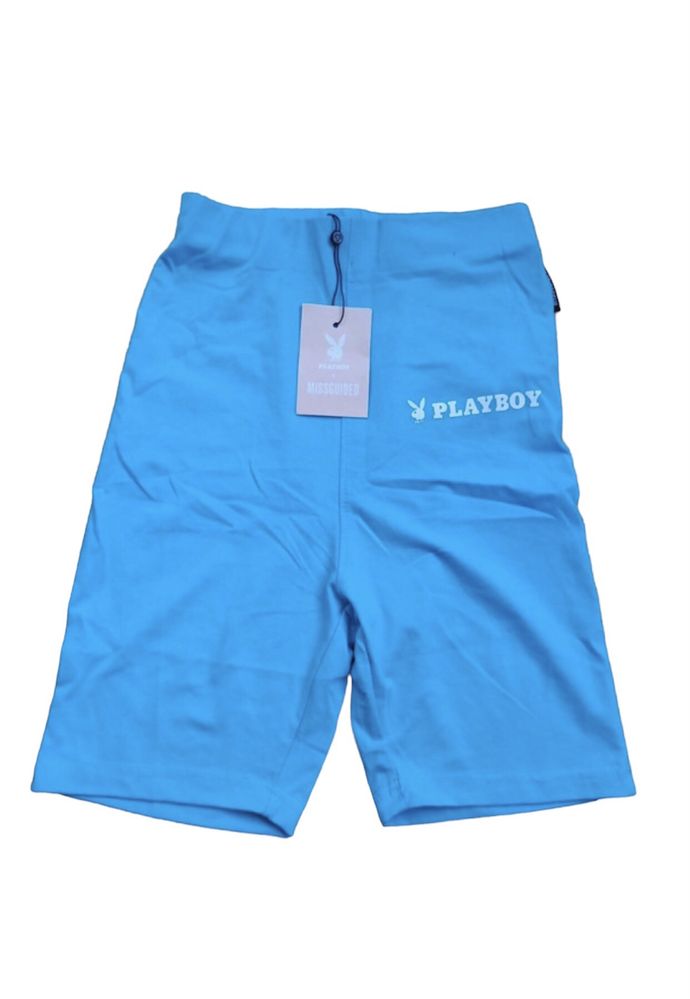 Pantaloni scurti biker shorts Playboy x Missguided