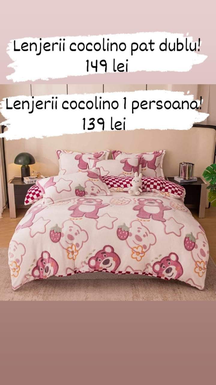 Lenjerii 1 persoana cocolino