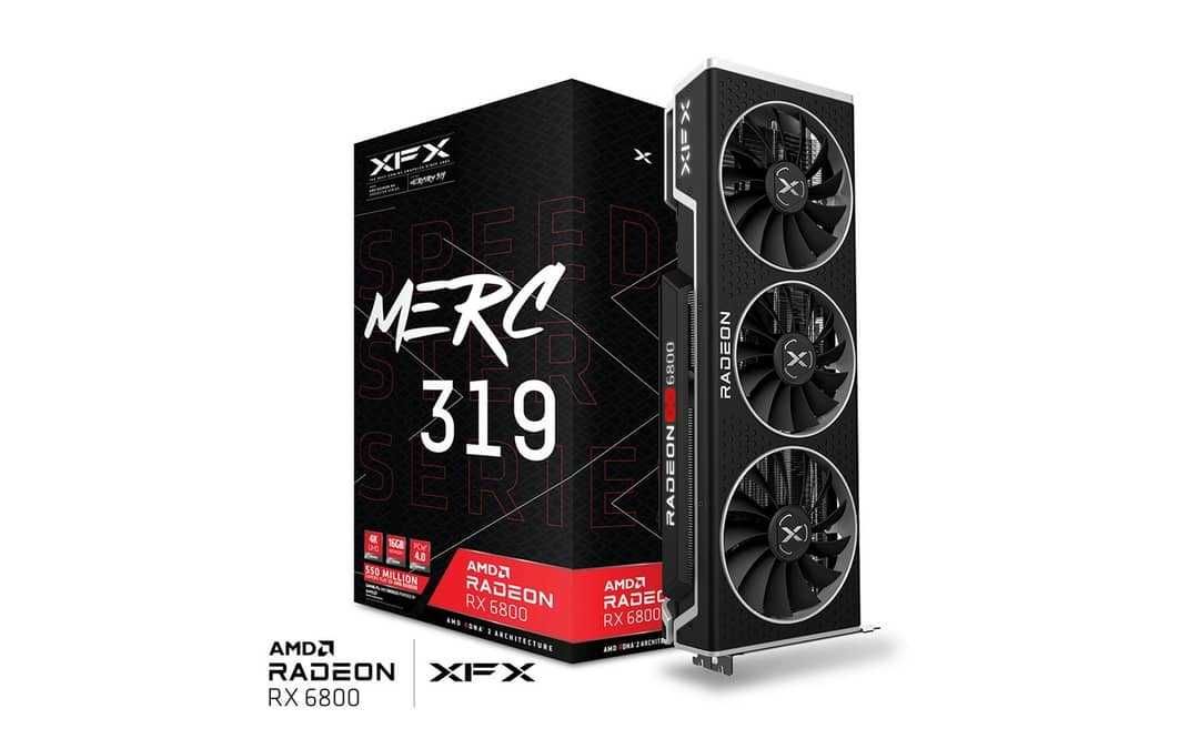 Видеокарта Radeon RX 6800 PCI-E 16Gb XFX RX 6800 Speedster MERC 319