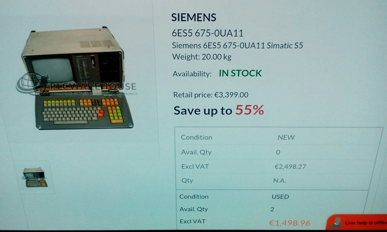 Компютър siemens simatic s5 pg675