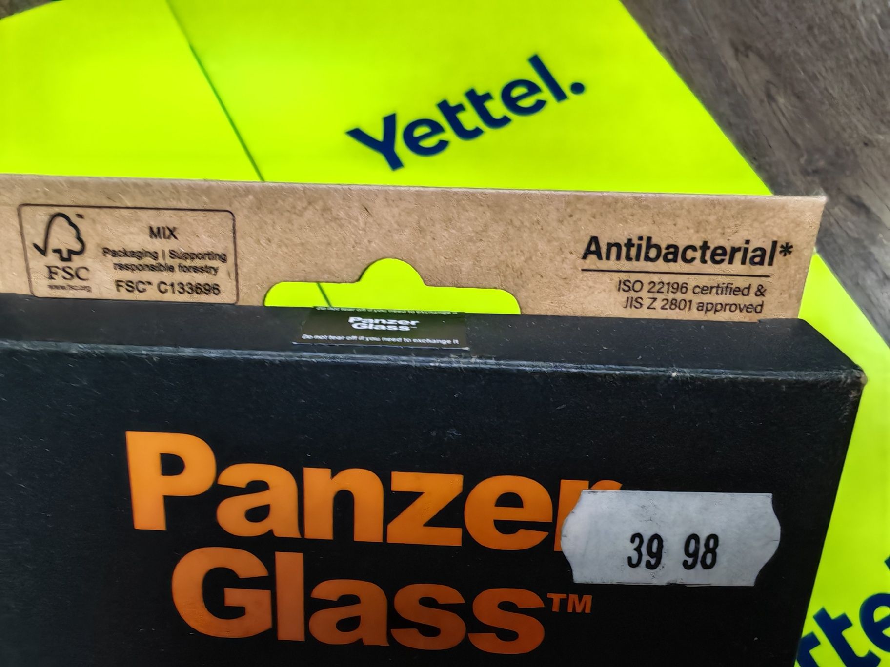 ЗАПЕЧАТАН PANZER glass s23 ultra HARD CASE YETTEL кейс Калъф