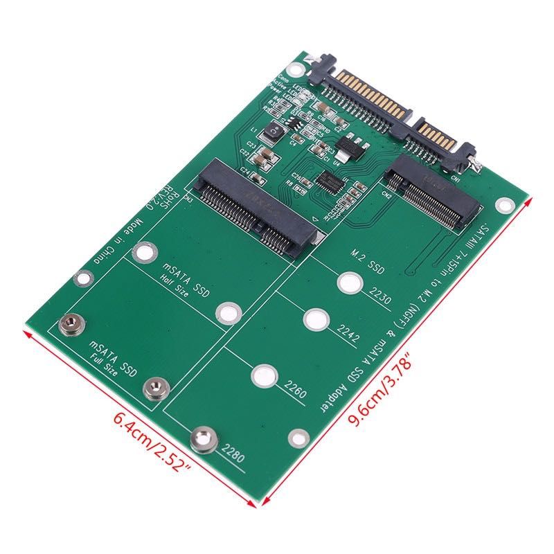Adaptor SSD Msata si M.2 NGFF la SATA III cod 151