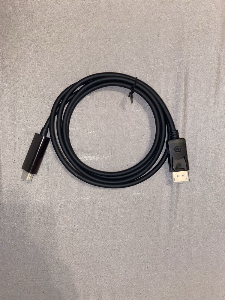 Чисто нов Diva DisplayPort → HDMI кабел 1.8 м с гаранция до 11/2025