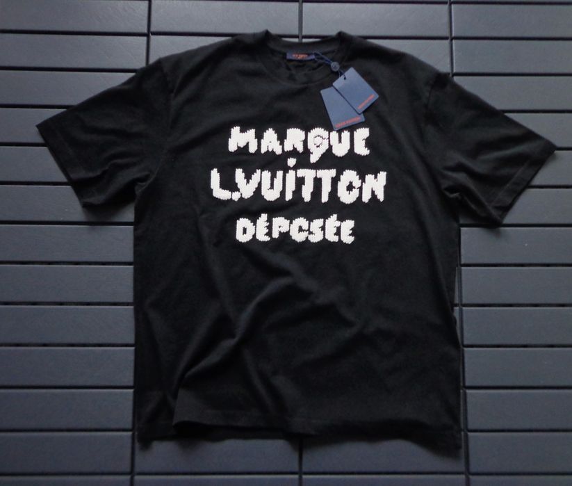 Мъжка тениска Louis Vuitton Embroidered Signature T shirt