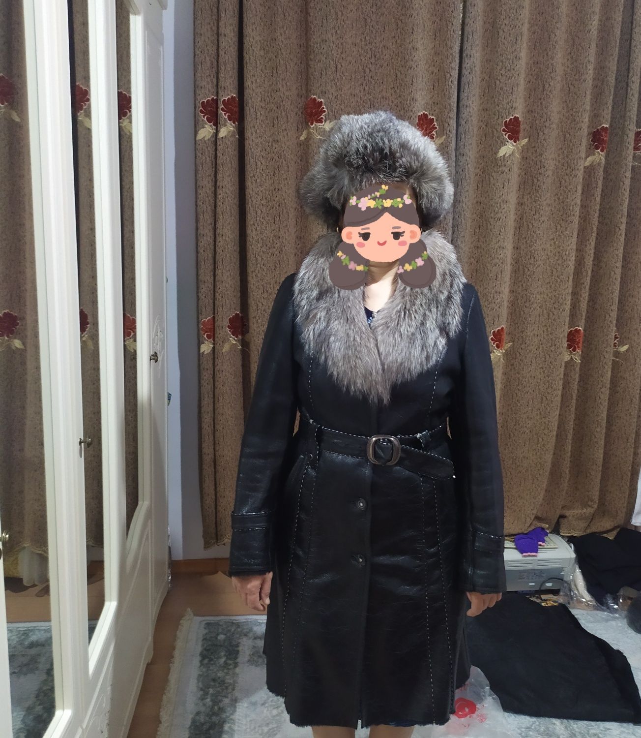 Дублёнка зимняя из натуральной кожи