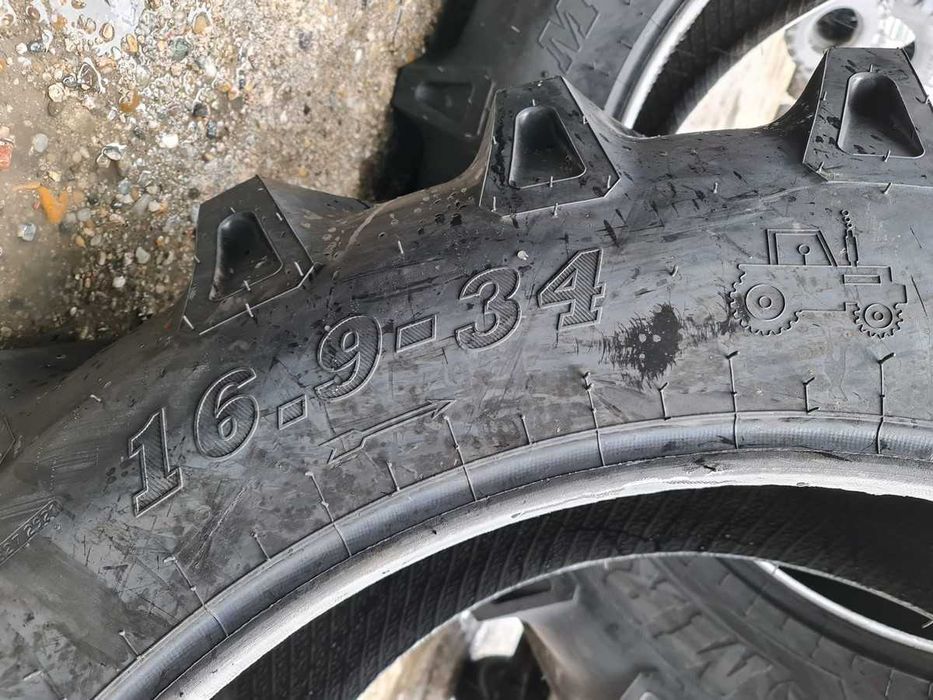 Anvelope noi 16.9-34 MRL 14 pliuri cauciucuri tractor FIAT