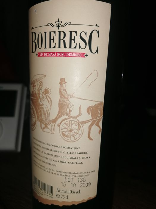 Vin de masa rosu din 2009