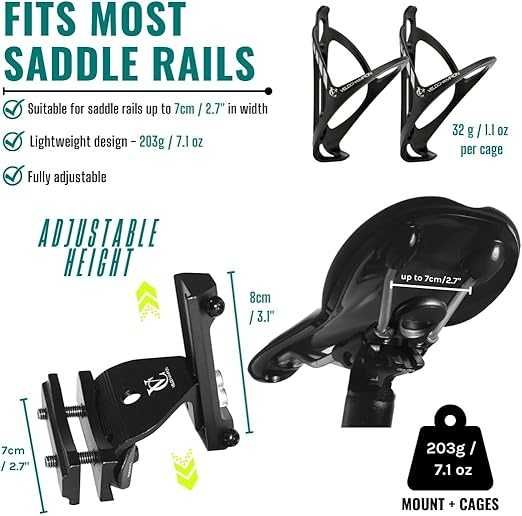 Suport dublu pentru bidon VeloChampion pentru bicicletă