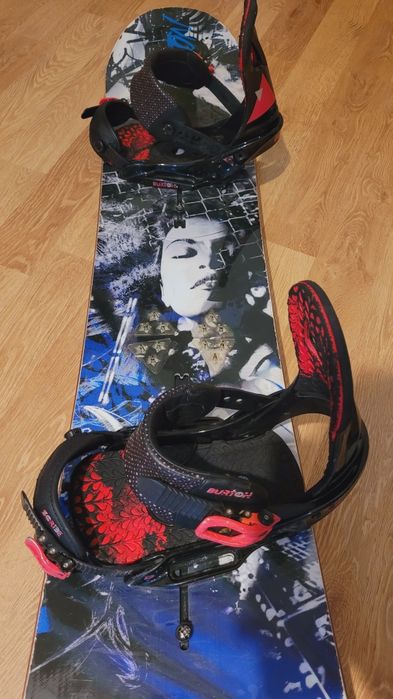 Placa snowboard Burton Channel 152 cu legături Burton Scribe EST