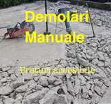 Demolari  Decopertari gresie/faianta  Taiere beton