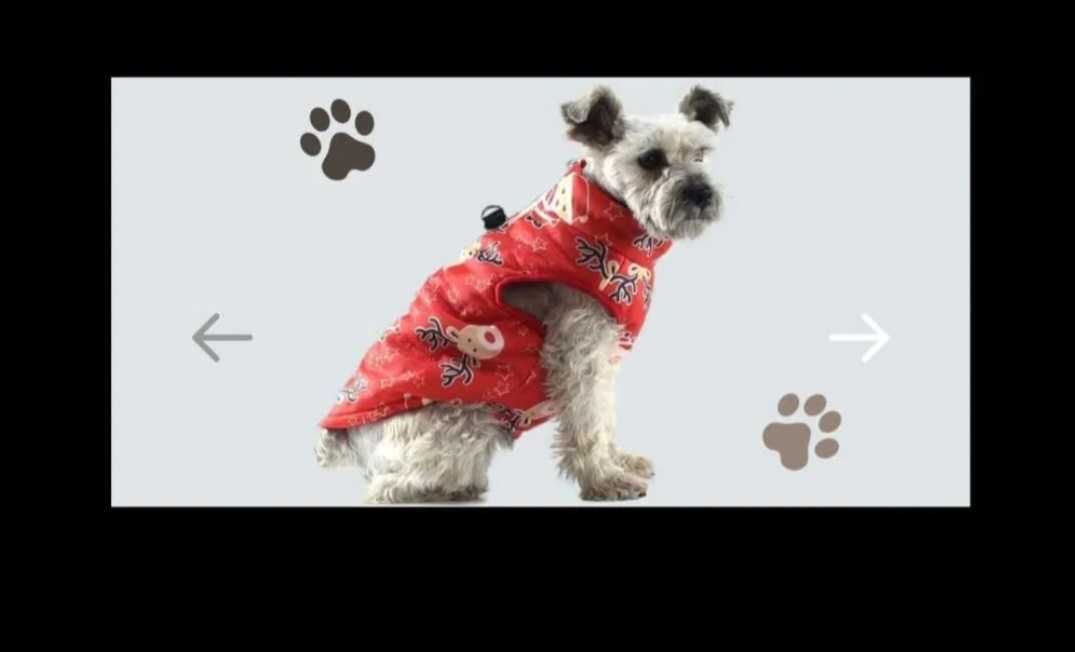 Зимно палто за куче.Идеално за дъжд,вятър и студ.Размер ХЛ