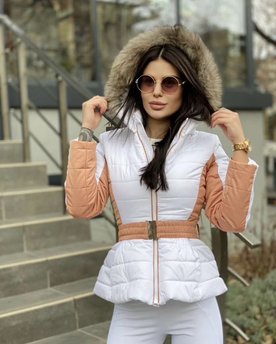 Яке с пух от естествен косъм