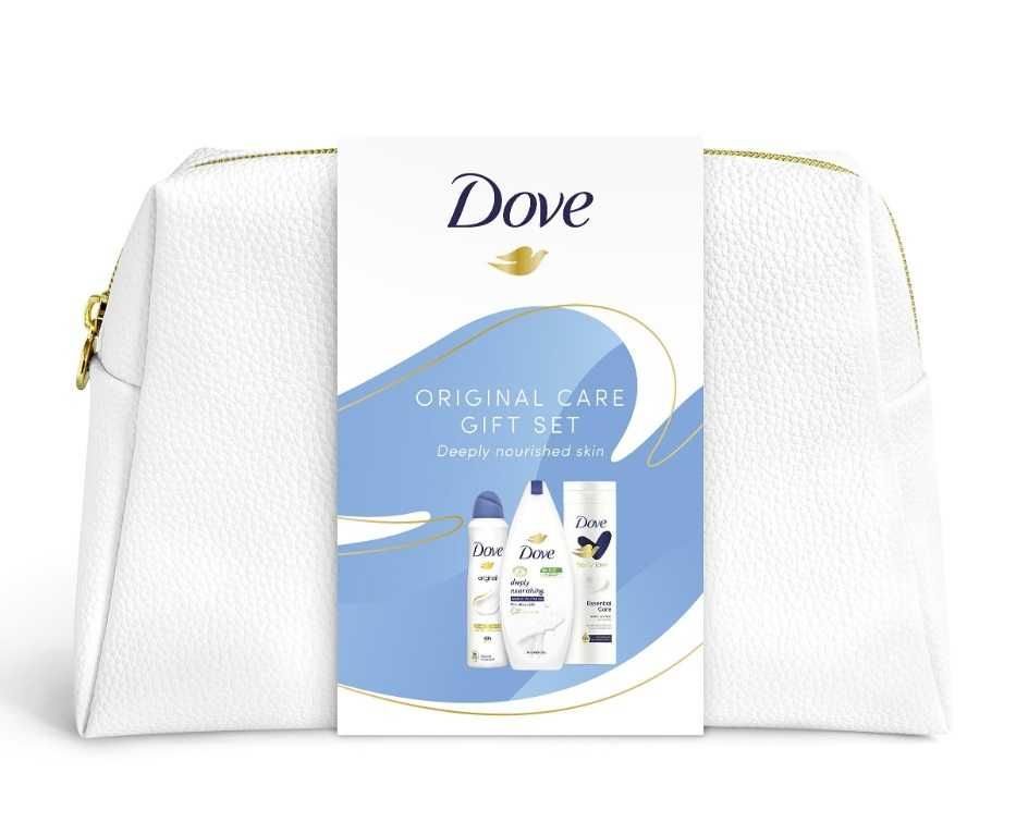 Set cadou Dove cu o geantă cosmetică Bulldog Original