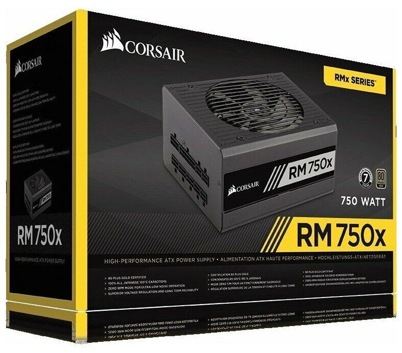 Блок питания Corsair RM 750x 80 PLUS Gold