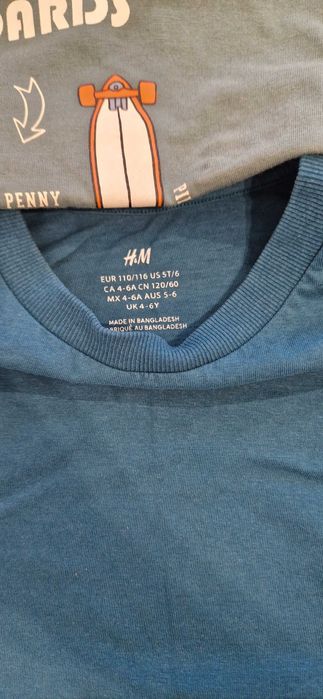 Set de 3 tricouri mărimea 122, cămăși băieți marimea 110-116 5-6 ani