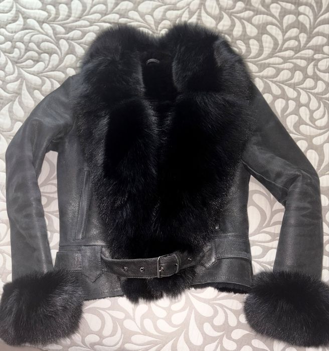 Кожух от напа и естествен косъм