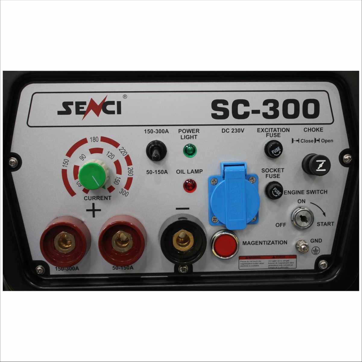 Generator cu sudura SENCI SC-300, Putere max. 3.5 kw, 230V AVR benzina
