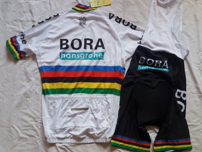 Echipament ciclism Sagan Bora World cham set pantaloni tricou NOU