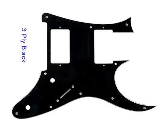 Pickguard chitara electrica Ibanez rg 550 350 450 250 bk negru ply hsh