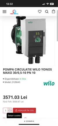 Pompa circulatie Wilo Yonos Maxo