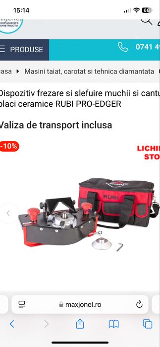 Dispozitiv de frezat placi ceramice Rubi