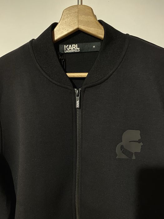 Bluza originală Karl Lagerfeld cu fermoar