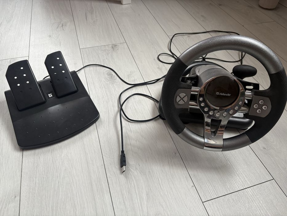 Руль приставка в педалями. Defender