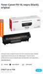 Toner Canon FX-10, negru (black), original